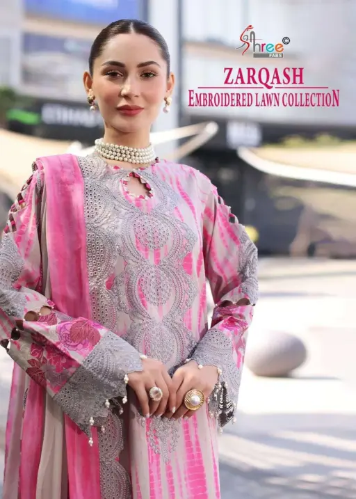 Shree Fab Zarqash Embroidered Lawn Collection