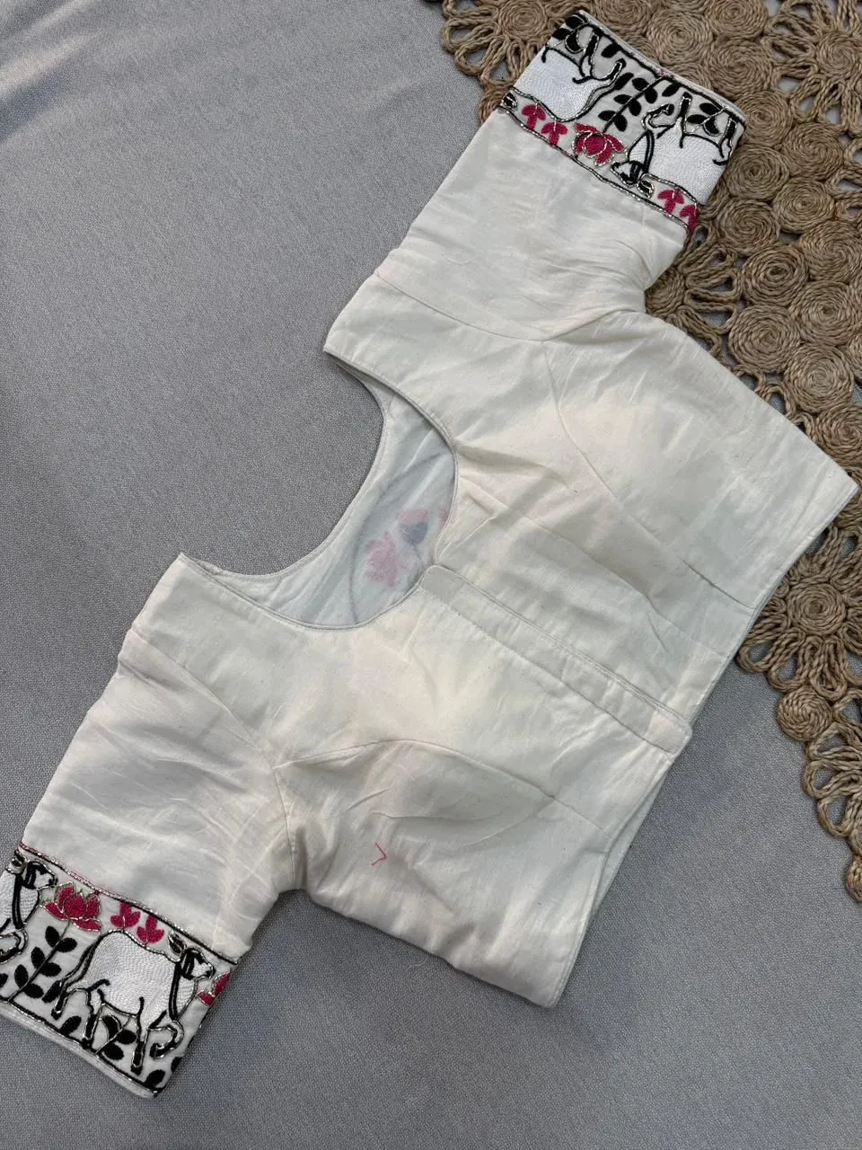 Shree Nath Vol 1 Khadi Cotton Saree Blouse with Handwork Collection