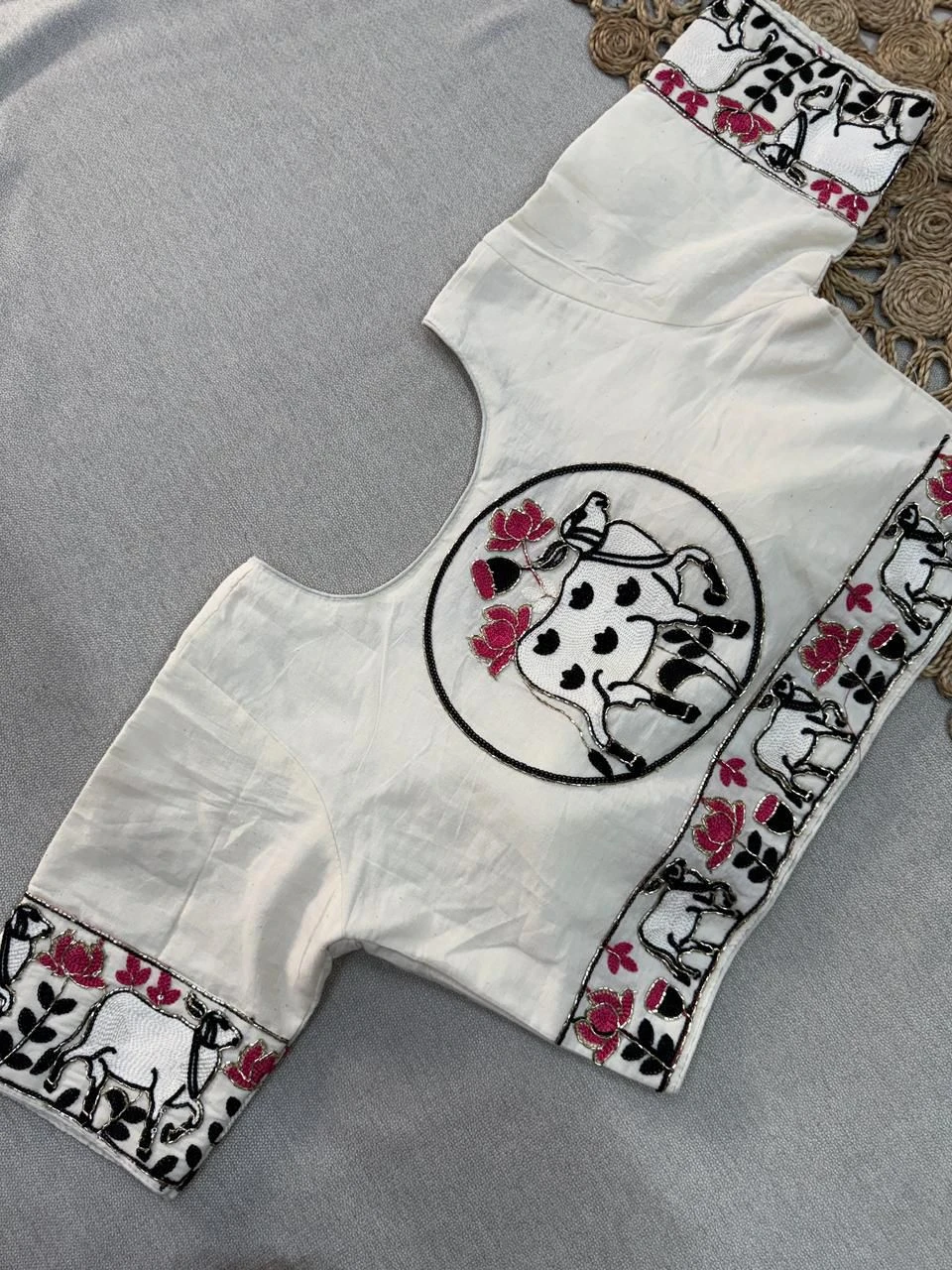 Shree Nath Vol 1 Khadi Cotton Saree Blouse with Handwork Collection