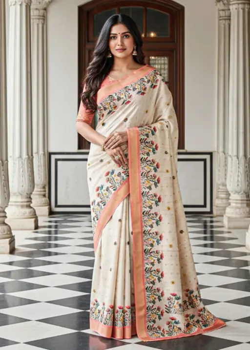 Vaishali 1 Cotton Silk Digital Print Designer Saree Collection