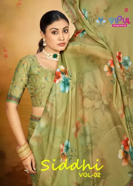 Vipul Siddhi Vol 2 Georgette Casual Wear Saree Collection
