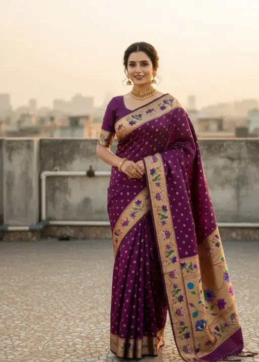 Vt 6091 T Pure Soft Kanchivram Paithani Silk Saree Collection