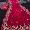 Vt 827 T Fandy Chiffon Embroidery Worked Fancy Saree Collection