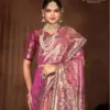 Zarkaashi Virasat Nylone Tissue Festival Wear Saree Collection
