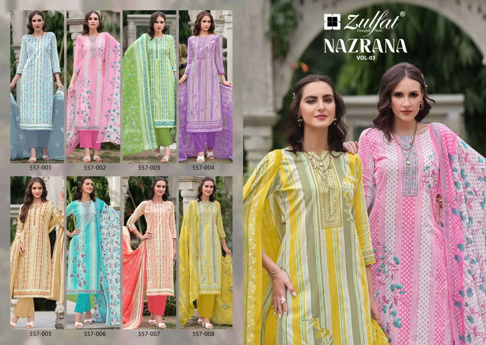 Zulfat Designer Suits Nazrana Vol 3
