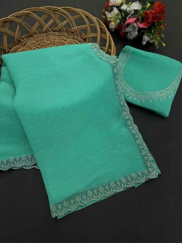 Arrow Silk Vol 1 Satin Silk Stone Worked Fancy Saree Collection