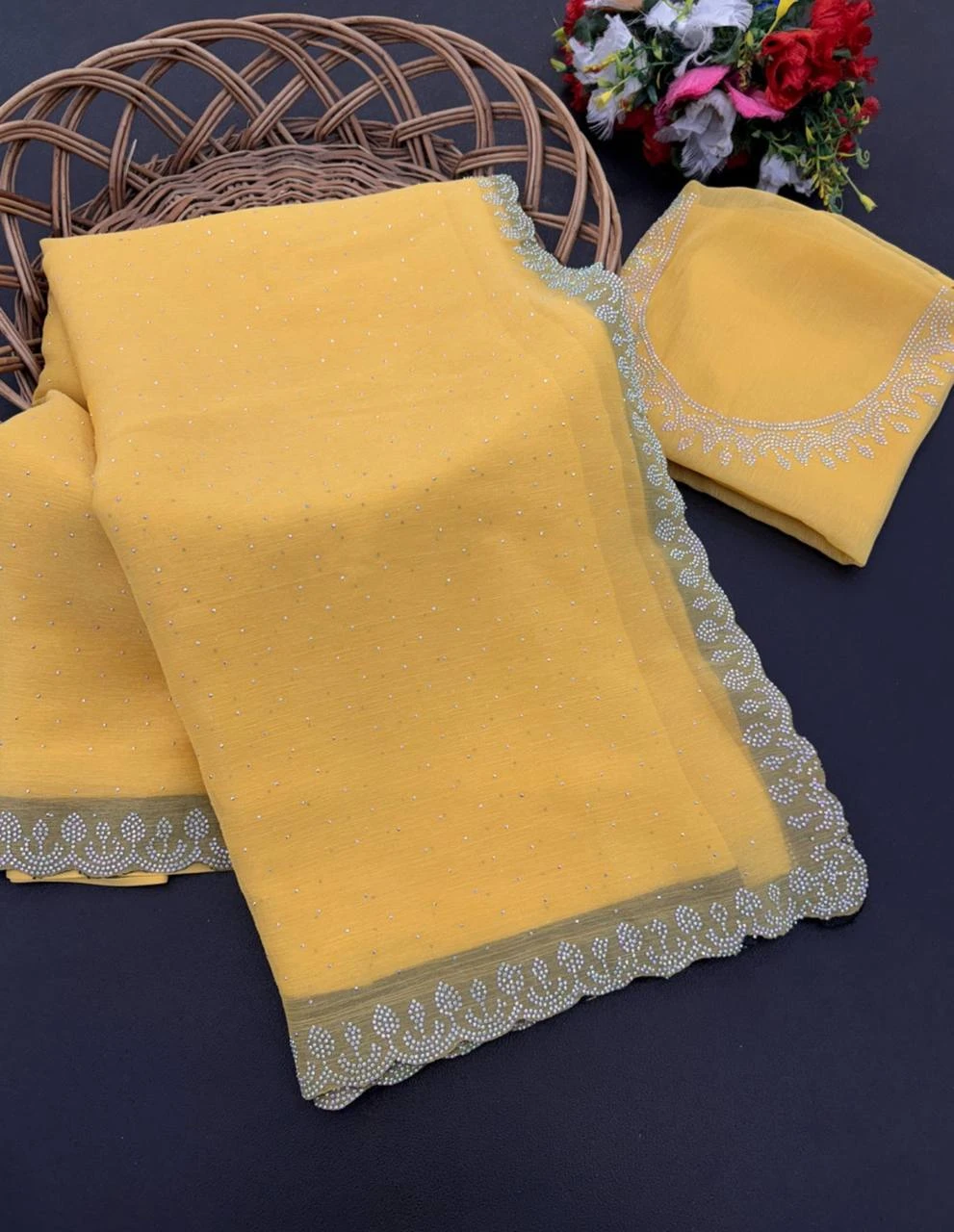 Arrow Silk Vol 1 Satin Silk Stone Worked Fancy Saree Collection