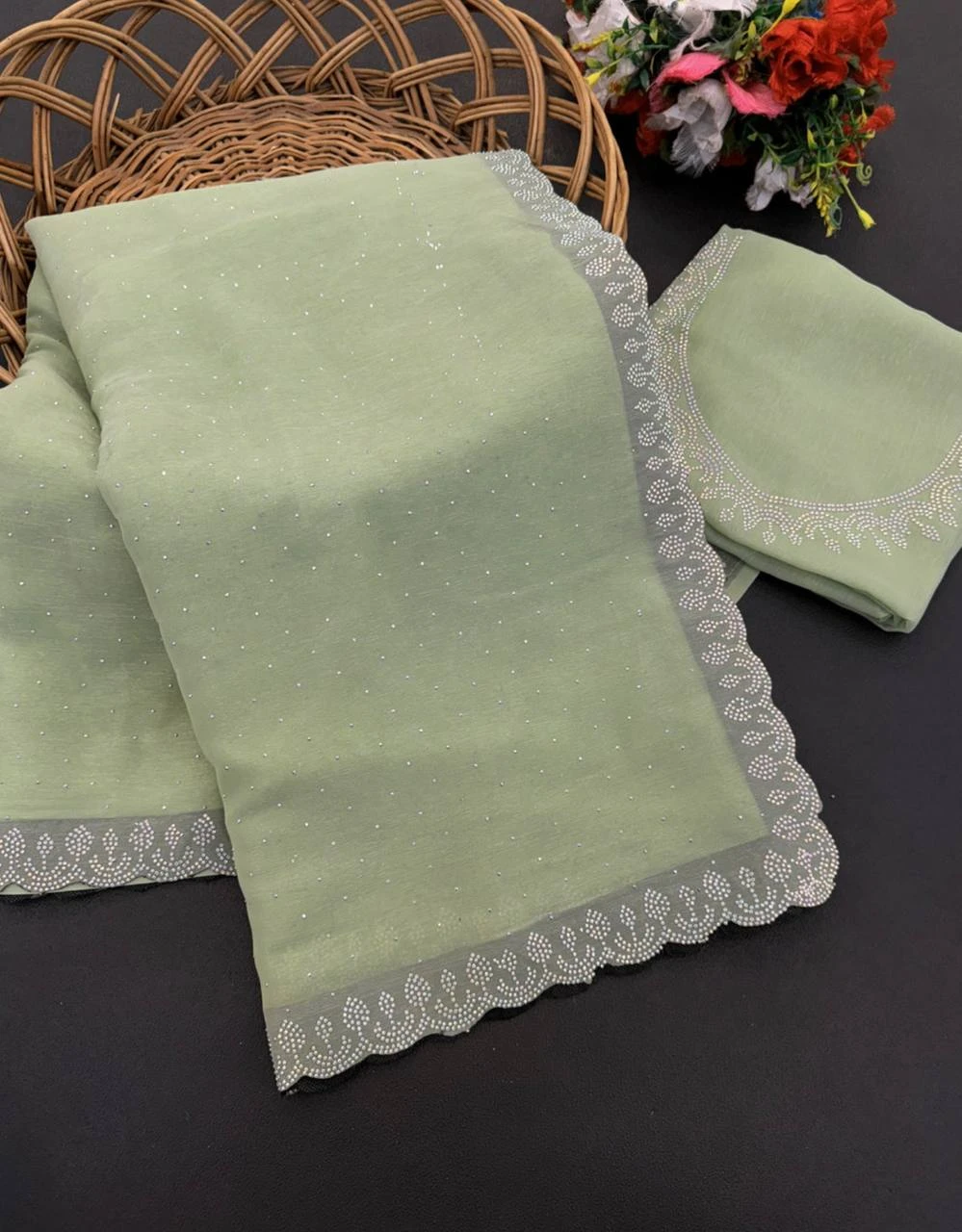 Arrow Silk Vol 1 Satin Silk Stone Worked Fancy Saree Collection