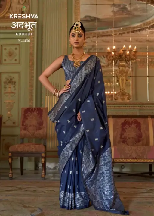 Kreshva Adbhut P V Super Fine Silk Zari Weaving Saree Collection
