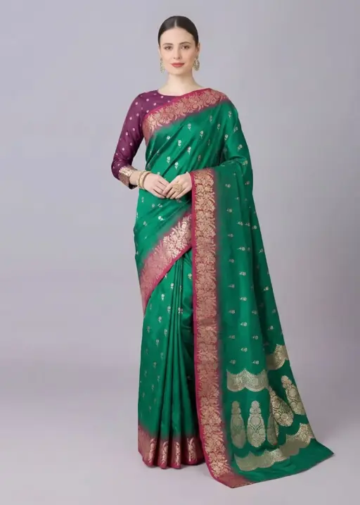Mb 1109 Premium Soft Banarasi Silk Zari Weaving Saree Collection