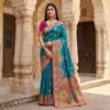 Mb 56 Pashmina Paithani Silk Woven Motifs Saree Collection