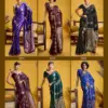 Rajtex Kanthkala Vama Satin Silk Handloom Weaving Traditional Saree Collection