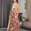 Shc 01 to 07 Pure Handloom Linen Floral Printed Saree Collection