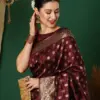 Sm Pari 122 Leem Silk Woven Work Festival Saree Collection