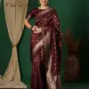 Sm Pari 122 Leem Silk Woven Work Festival Saree Collection