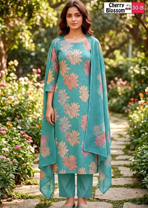 Vishwam Fabric Cherry Blossom