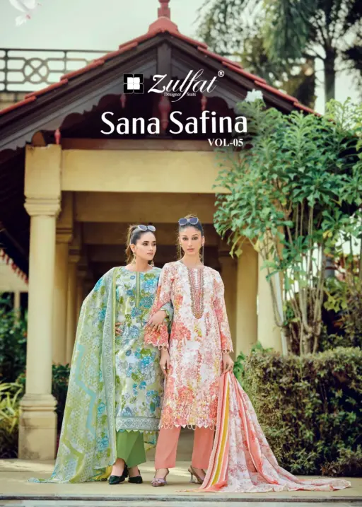 Zulfat Designer Suits Sana Safina Vol 5